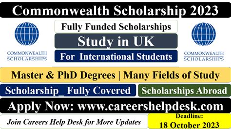 commonwealth scholarship 2022 2023.